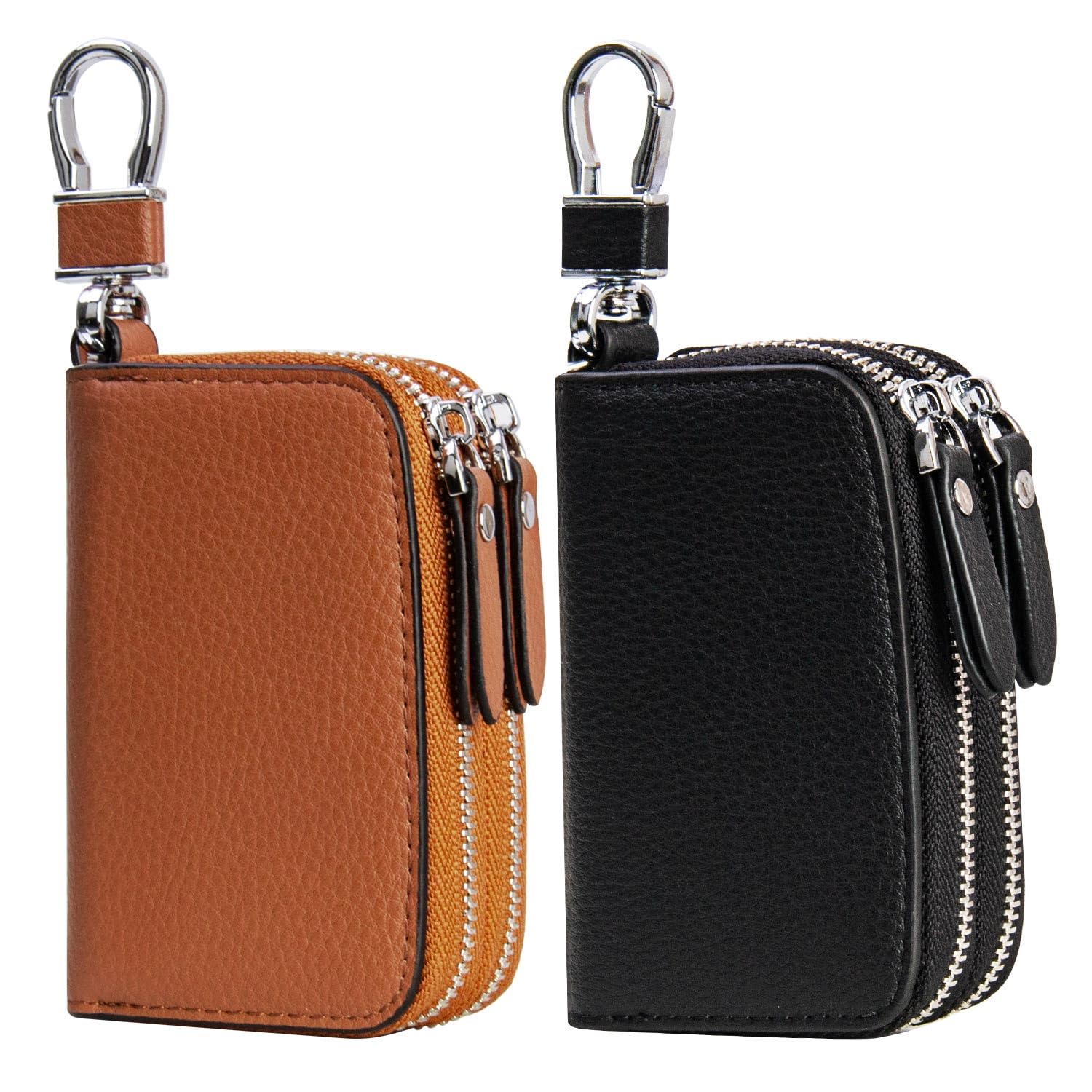 Amazon.com: UVKDEENK 2 Pack Double Zipper Car Key Case, Retro